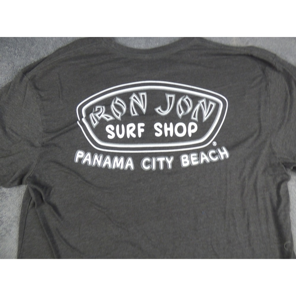 Ron Jon Surf Shop Panama City Beach T-Shirt Mens XL Gray Heather Graphic Tee